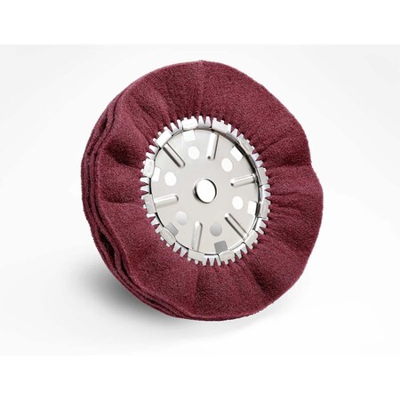 3M Scotch-Brite Satin Pleated Buff Wheel, 14 In X 2 In X 1-1/4 In 4A Vfn 61500296522